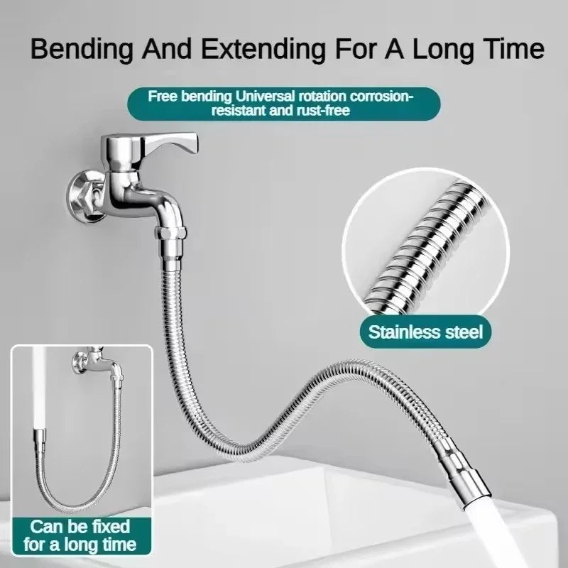 Splash-Free Kitchen Faucet Extender