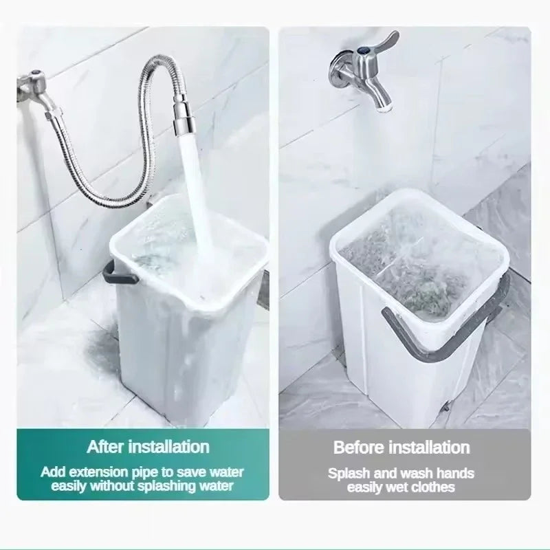 Splash-Free Kitchen Faucet Extender